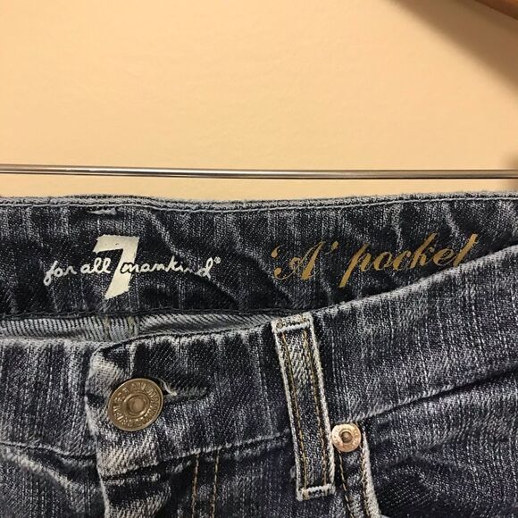 👠7 for all mankind jeans “ A pocket” size 27 - Picture 3 of 9